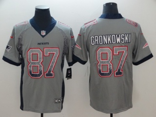 New England Patriots #87 Rob Gronkowski Drift Fashion Vapor Untouchable Limited Jersey Grey