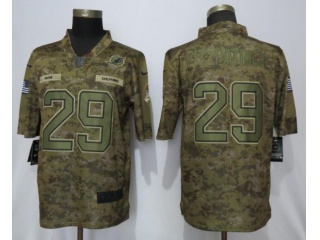 Miami Dolphins 29 Minkah Fitzpatrick Salute to Servie Limited Jersey Nike Camo