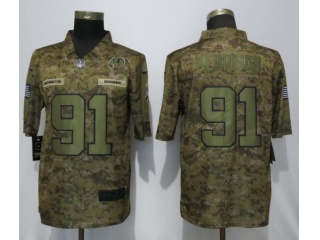 Washington Redskins 91 Ryan Kerrigan Salute to Servie Limited Jersey Nike Camo