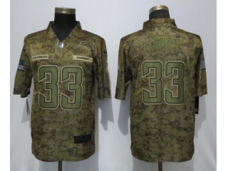 Los Angeles Chargers 33 Derwin James Salute to Servie Limited Jersey Nike Camo