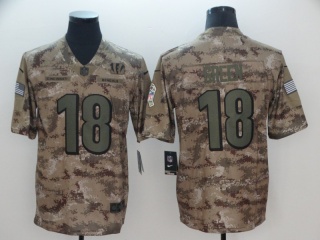 Cincinnati Bengals 18 A.J. Green Salute to Servie Limited Jersey Nike Camo