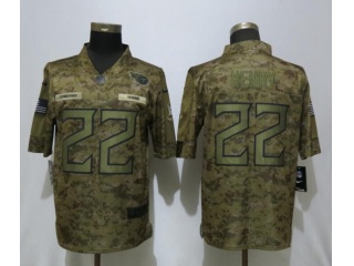 Tennessee Titans #22 Derrick Henry Salute to Service Vapor Limited Jersey Camo