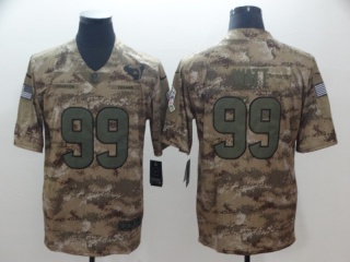 Houston Texans #99 JJ Watt Salute to Service Limited Jersey Camo