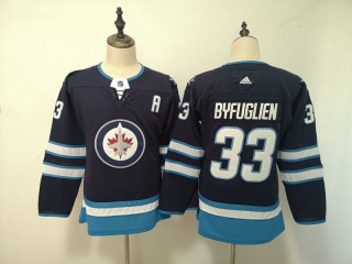 Adidas Winnipeg Jets 33 Dustin Byfuglien Youth Hockey Jersey Navy Blue