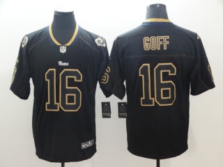 Los Angeles Rams 16 Jared Goff Lights Out Vapor Untouchable Limited Jersey Black