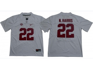 Alabama Crimson Tide #22 Najee Harris Limited Jersey White