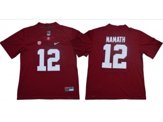 Alabama Crimson #12 Joe Namath Limited Jersey Red