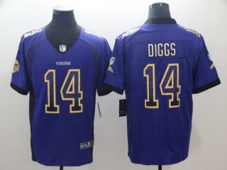 Minnesota Vikings 14 Stefon Diggs Drift Vapor Limited Football Jerseys Purple