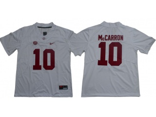 Alabama Crimson Tide #10 A.J McCarron Limited Jersey White