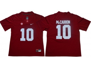 Alabama Crimson Tide #10 A.J McCarron Limited Jersey Red