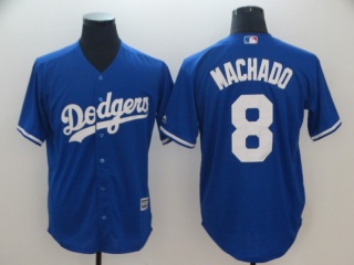 Los Angeles Dodgers #8 Manny Machado Cool Base Jersey Blue