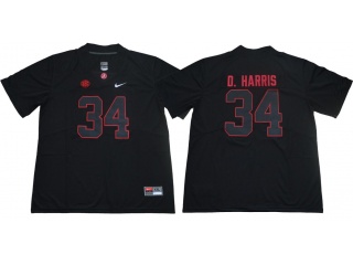 Alabama Crimson Tide #34 Damien Harris Lights Out Limited Jersey Black