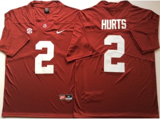 Alabama Crimson Tide #2 Jalen Hurts Limited Jerseys Red