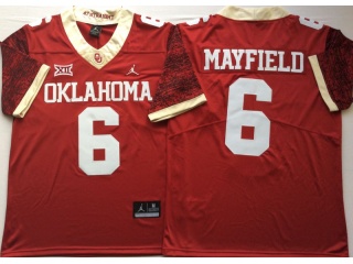 Oklahoma Sooners #6 Baker Mayfield Limited Jersey Red