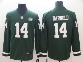 New York Jets #14 Sam Darnold Long Sleeves Vapor Untouchable Limited Jersey Green