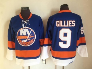 New York Islanders #9 Trevor Gillies Throwback Hockey Jersey Blue