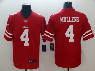 San Francisco 49ers 4 Nick Mullens Vapor Untouchable Limited Football Jersey Red