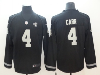 Oakland Raiders 4 Derek Carr Black Long Sleeves Vapor Untouchable Limited Jersey