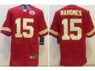 Kansas City Chiefs 15 Patrick Mahomes Elite Football Jersey Red