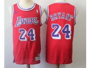 Los Angeles Lakers #24 Kobe Bryant Throwback Jersey Red
