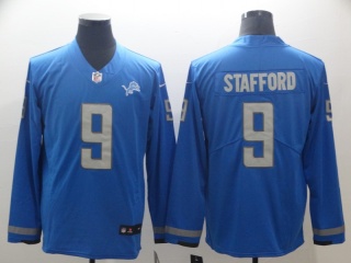 Detroit Lions #9 Matthew Stafford Long Sleeves Vapor Untouchable Limited Jersey Blue