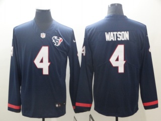 Houston Texans #99 JJ Watt Long Sleeves Vapor Untouchable Limited Jersey Blue