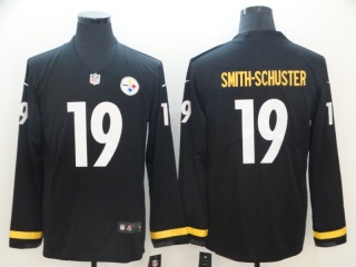 Pittsburgh Steelers 19 JuJu Smith-Schuster Long Sleeves Vapor Untouchable Limited Jersey Black