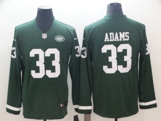 New York Jets #33 Jamal Adams Long Sleeves Vapor Untouchable Limited Jersey Black