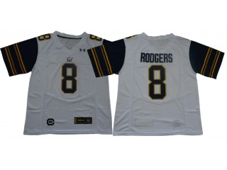 California Golden Bears 8 Aaron Rodgers College Football Jersey 2018 New White