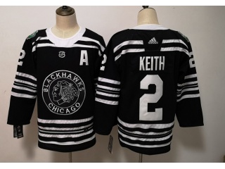 Adidas Chicago Blackhawks #2 Duncan Keith Winter Classic Hockey Jersey Black