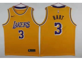 Nike Los Angeles Lakers #3 Josh Hart Swingman Jersey Yellow