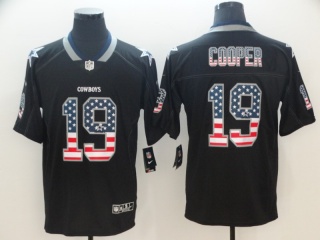 Dallas Cowboys 19 Amari Cooper USA Flag Vapor Limited Jersey Black