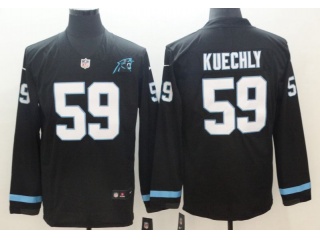 Carolina Panthers #59 Luke Kuechly Long Sleeves Men's Vapor Untouchable Limited Jersey Black