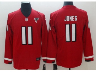 Atlanta Falcons #11 Julio Jones Long Sleeves Men's Vapor Untouchable Limited Jersey Red