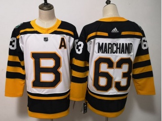 Adidas Boston Bruins #63 Brad Marchand Winter Classic Hockey Jersey White