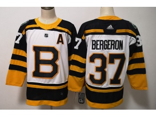 Adidas Boston Bruins #37 Patrice Bergeron Winter Classic Hockey Jersey White