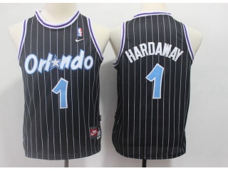 Youth Orlando Magic #1 Penny Hardaway Strips Jersey Black