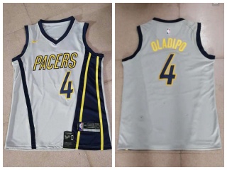 Nike Indiana Pacers 4 Victor Oladipo Basketball Jersey Gray City