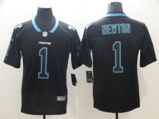 Carolina Panthers #1 Cam Newton Lights Out Vapor Untouchable Limited Jersey Black