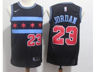 Nike Chicago Bulls #23 Michael Jordan City Jersey Black