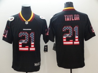 Washington Redskins #21 Sean Tylor USA Flag Fashion Vapor Untouchable Limited Jersey Black