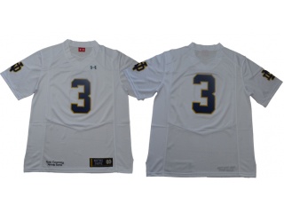 Norte Dame Fighting Irish #3 Joe Montana Jersey White