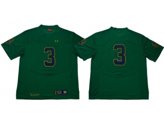 Norte Dame Fighting Irish #3 Joe Montana Jersey Green