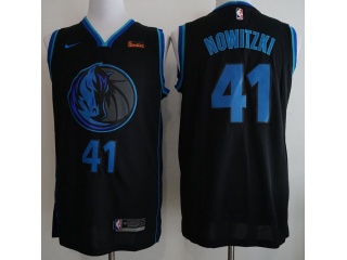 Nike Dallas Mavericks #41 Dirk Nowitzki City 2019 Swingman Jersey Black