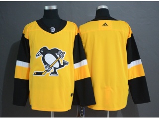 Adidas Pittsburgh Penguins Blank Statudim Hockey Jersey Yellow
