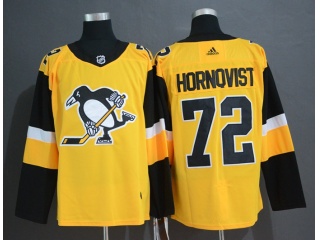 Adidas Pittsburgh Penguins 72 Patric Hornqvist Statudim Hockey Jersey Yellow