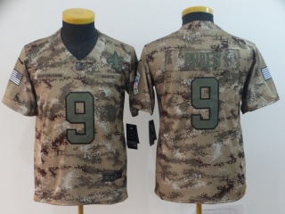 Youth New Orleans Saints #9 Drew Brees Salute to Service Limited Jersey Camo