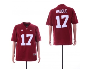 Alabama Crimson Tide #17 Jaylen Waddle Limited Jersey Red