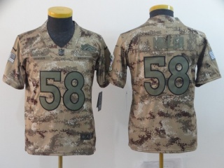 Youth Denver Broncos #58 Von Miller Salute to Service Limited Jersey Camo