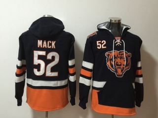 Chicago Bears 52 Khalil Mack Blue Hoodie
